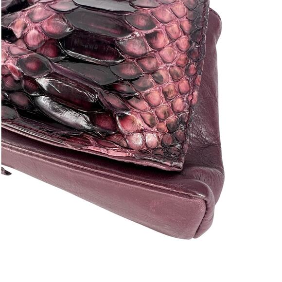 LAI Real Python Skin Leather Clutch - Picture 7 of 13